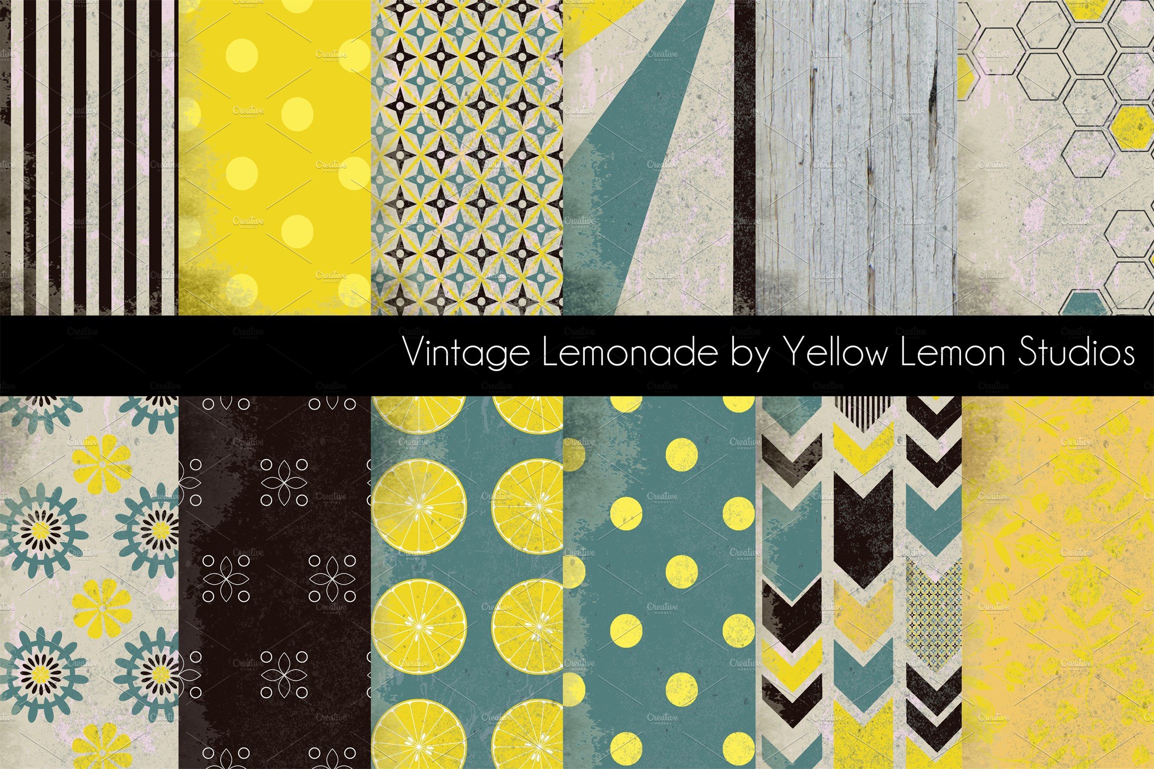 Vintage Lemonade Stand grunge design cover image.