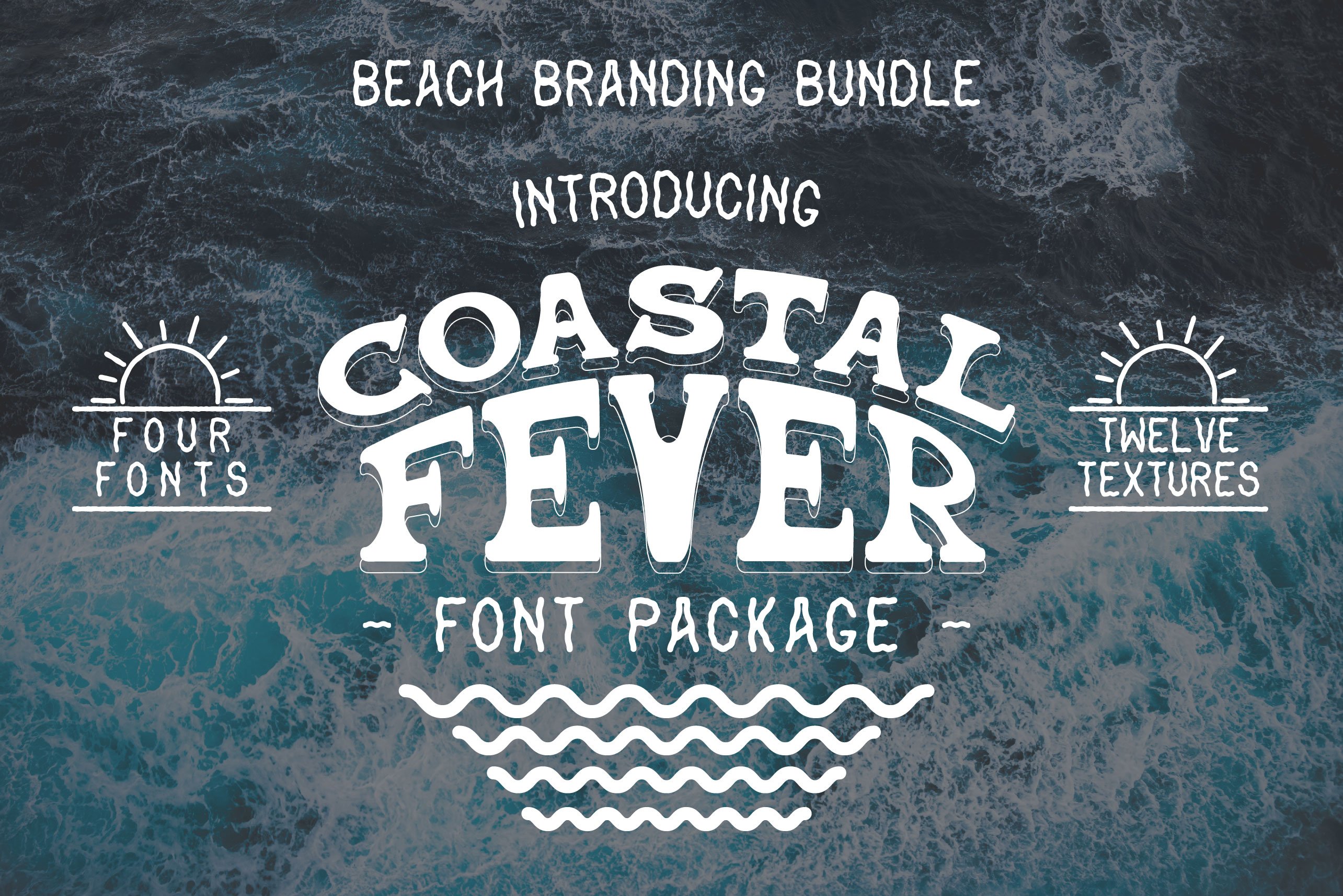 Coastal Fever - Font pack + Textures cover image.