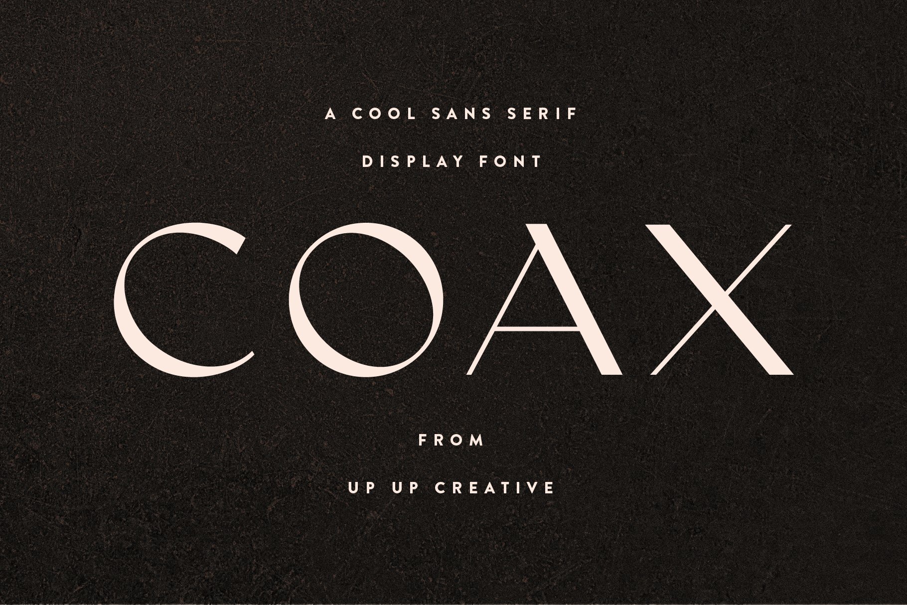 Coax, A Cool Sans Serif Display Font cover image.