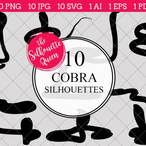 Cobra Snake Silhouette Clipart cover image.