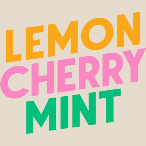 Lemon Cherry Mint Font Duo cover image.