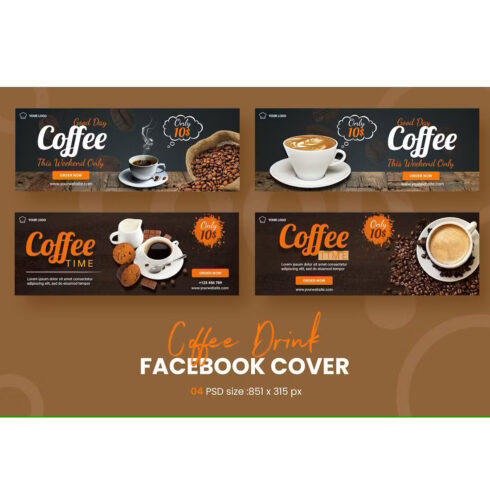 Coffea Drink Facebook Cover cover image.