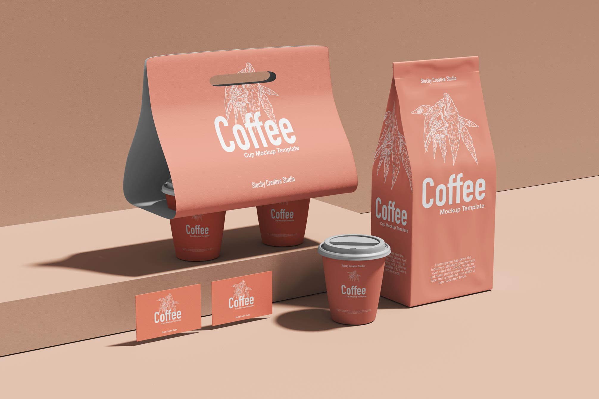 Coffee Branding Mockup Set preview image.
