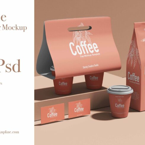 Coffee Branding Mockup Set cover image.