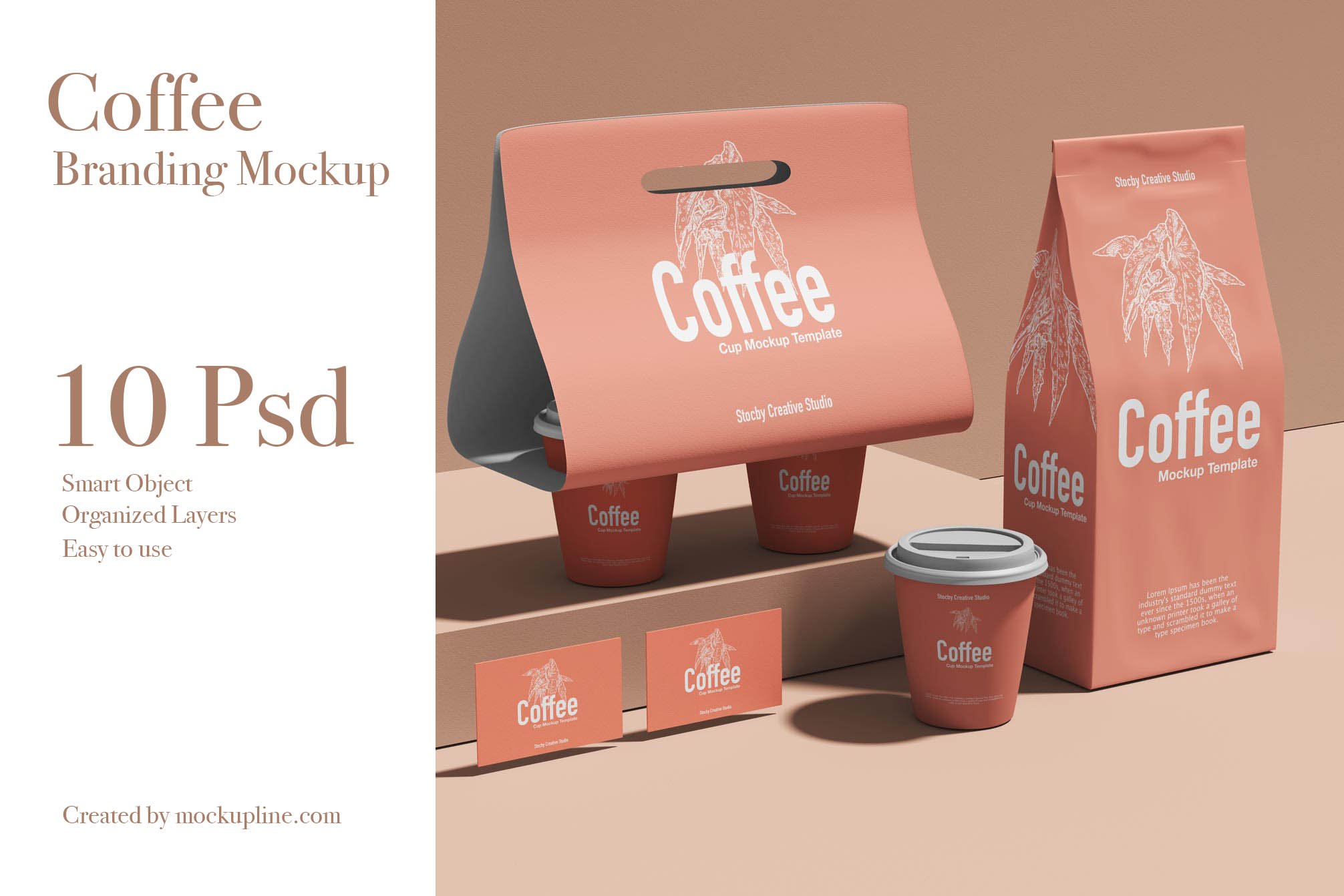 Coffee Branding Mockup Set cover image.