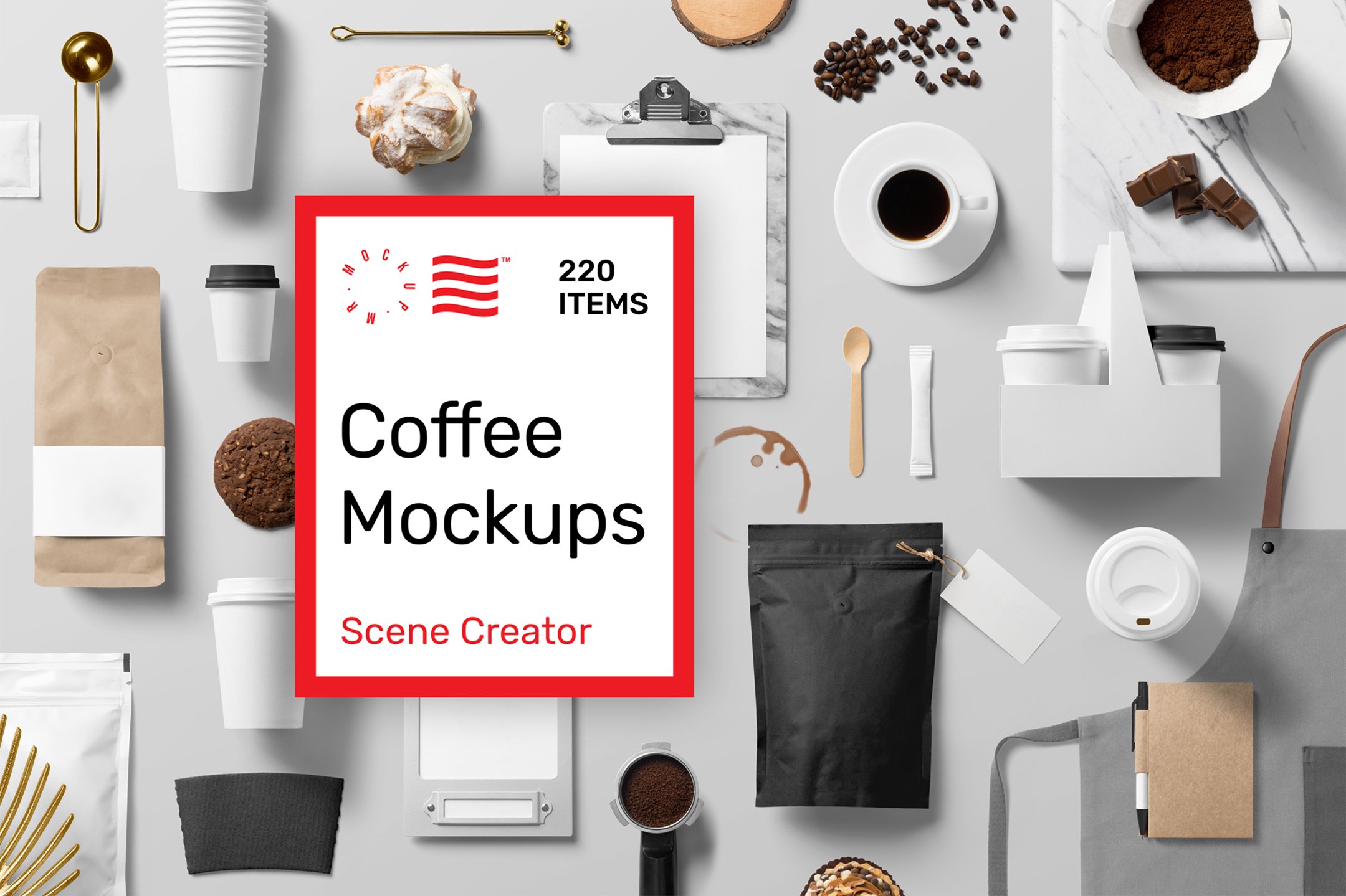 Coffee Mockups - Scene Creator cover image.