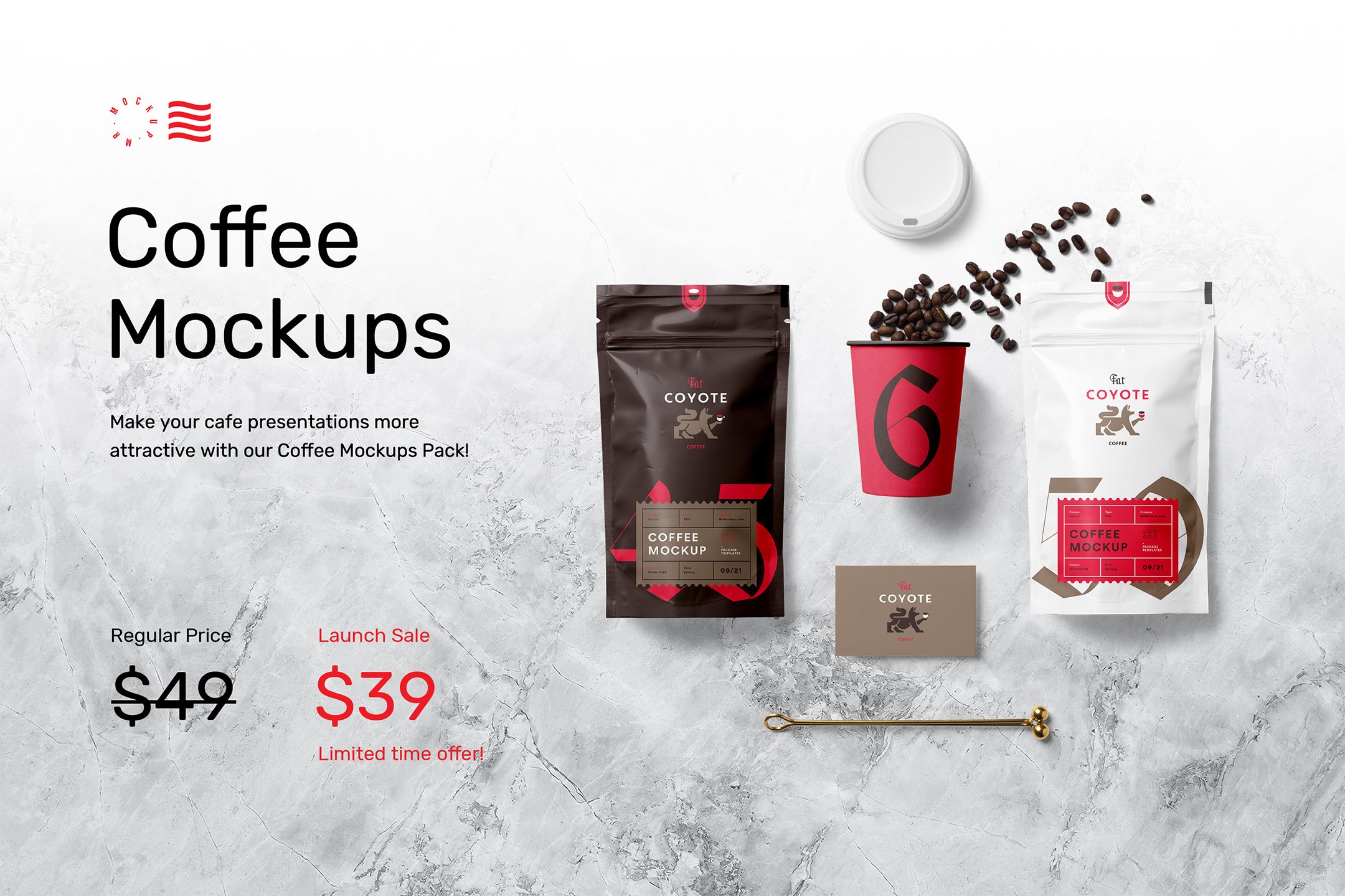 Coffee Mockups - Scene Creator preview image.