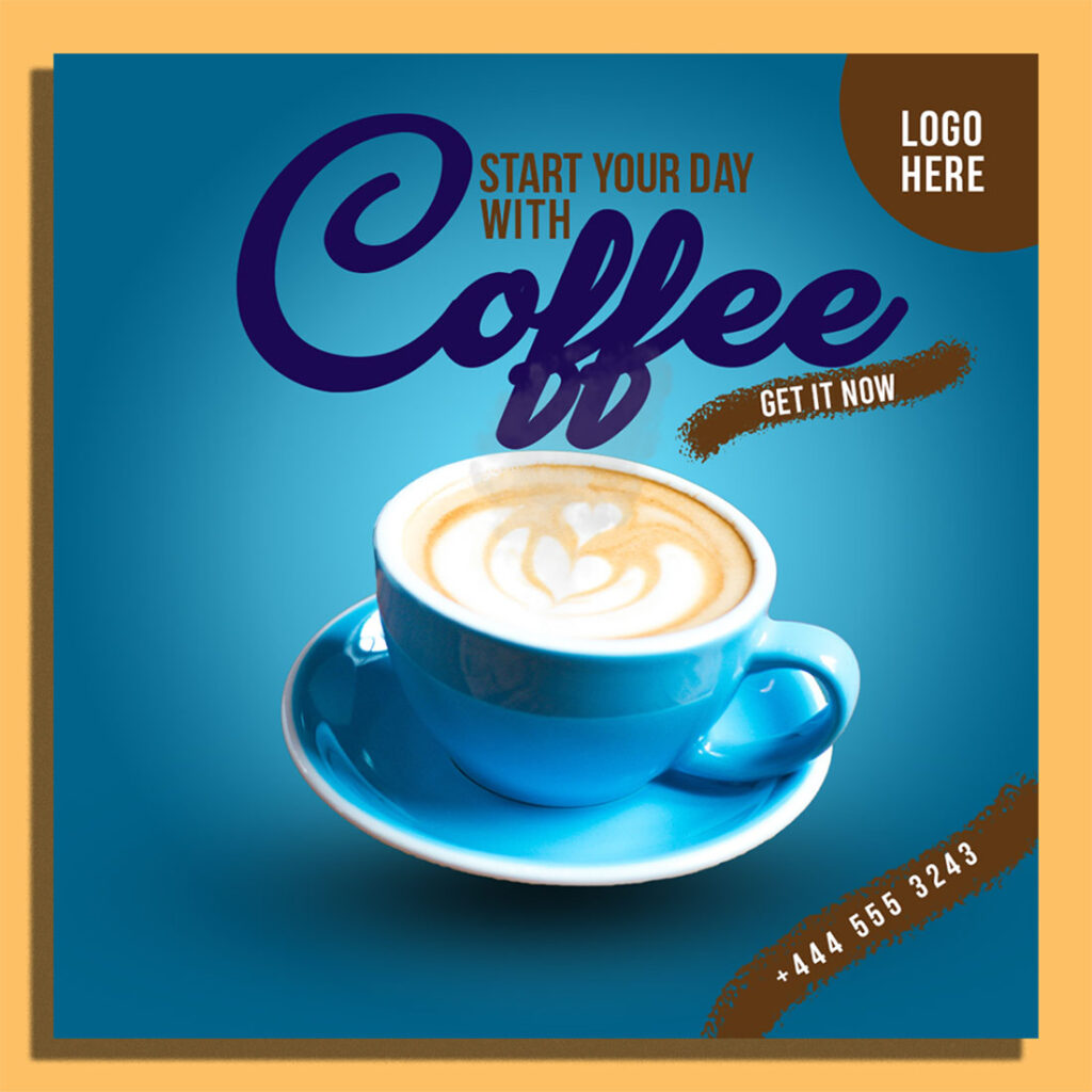 Coffee Social Media Post - MasterBundles