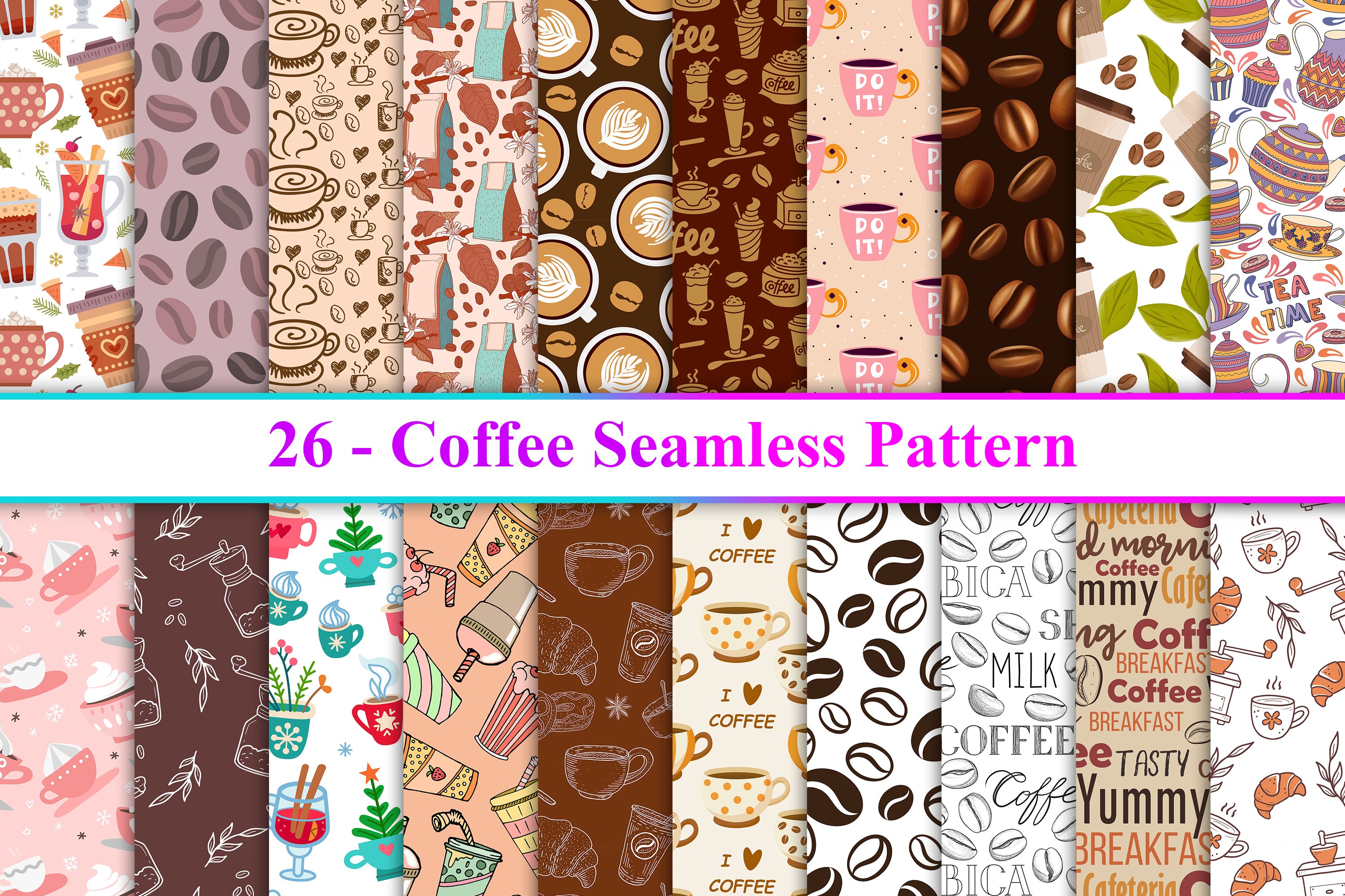 Coffee Seamless Pattern cover image.