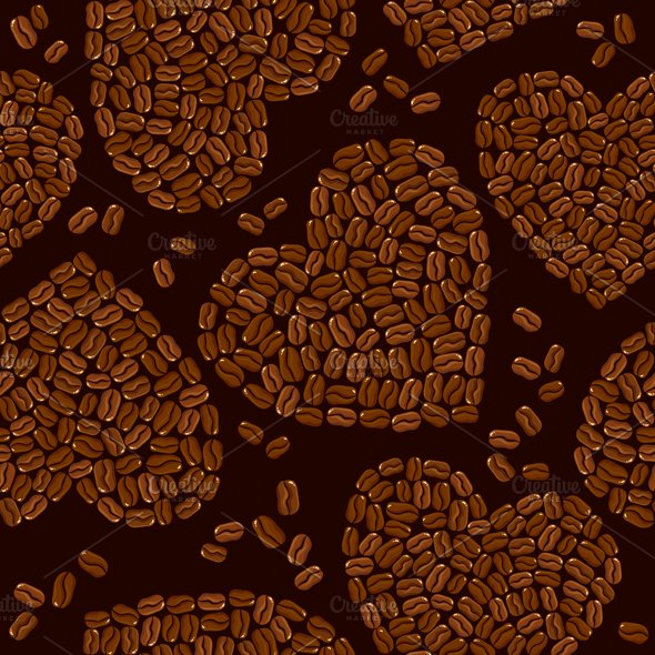 3 Seamless patterns with coffee preview image.
