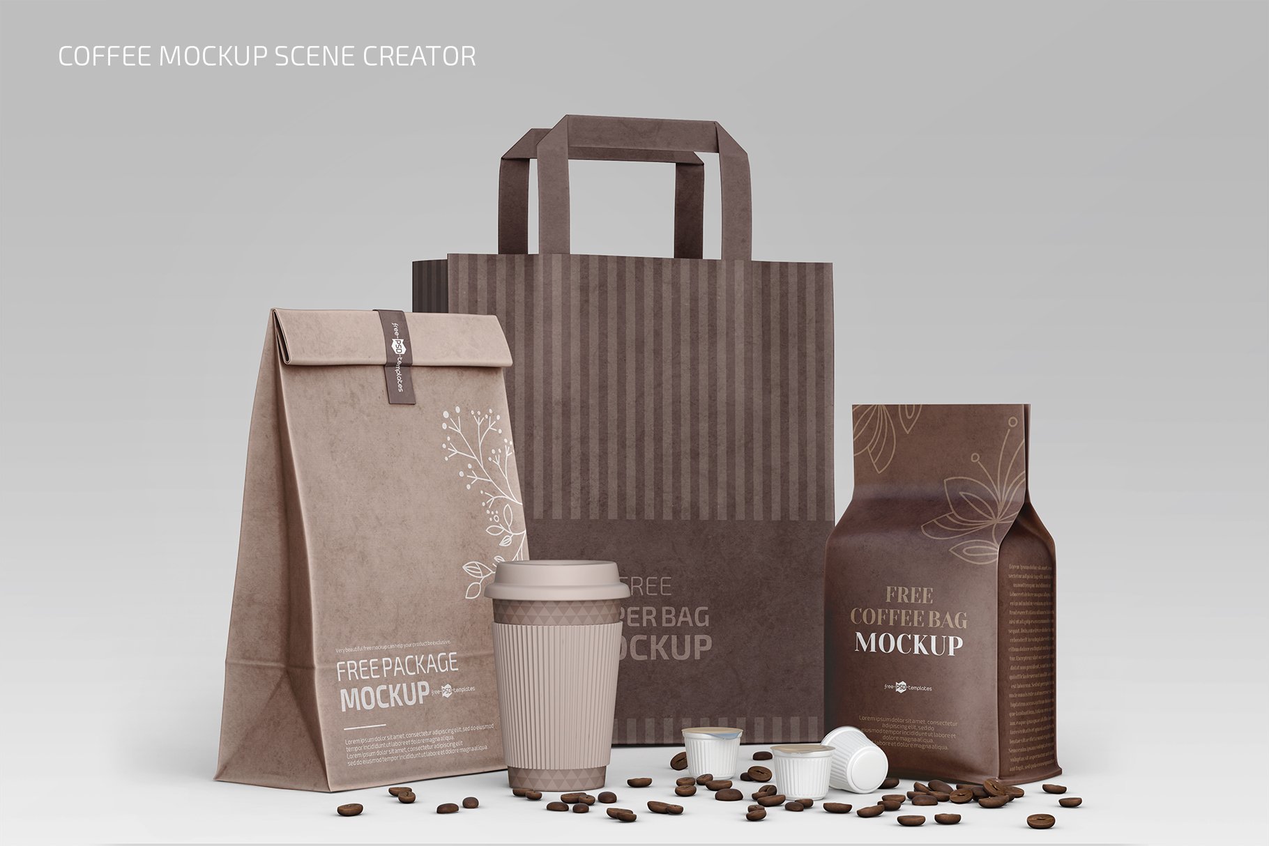 Coffee Mockup Scene Creator cover image.