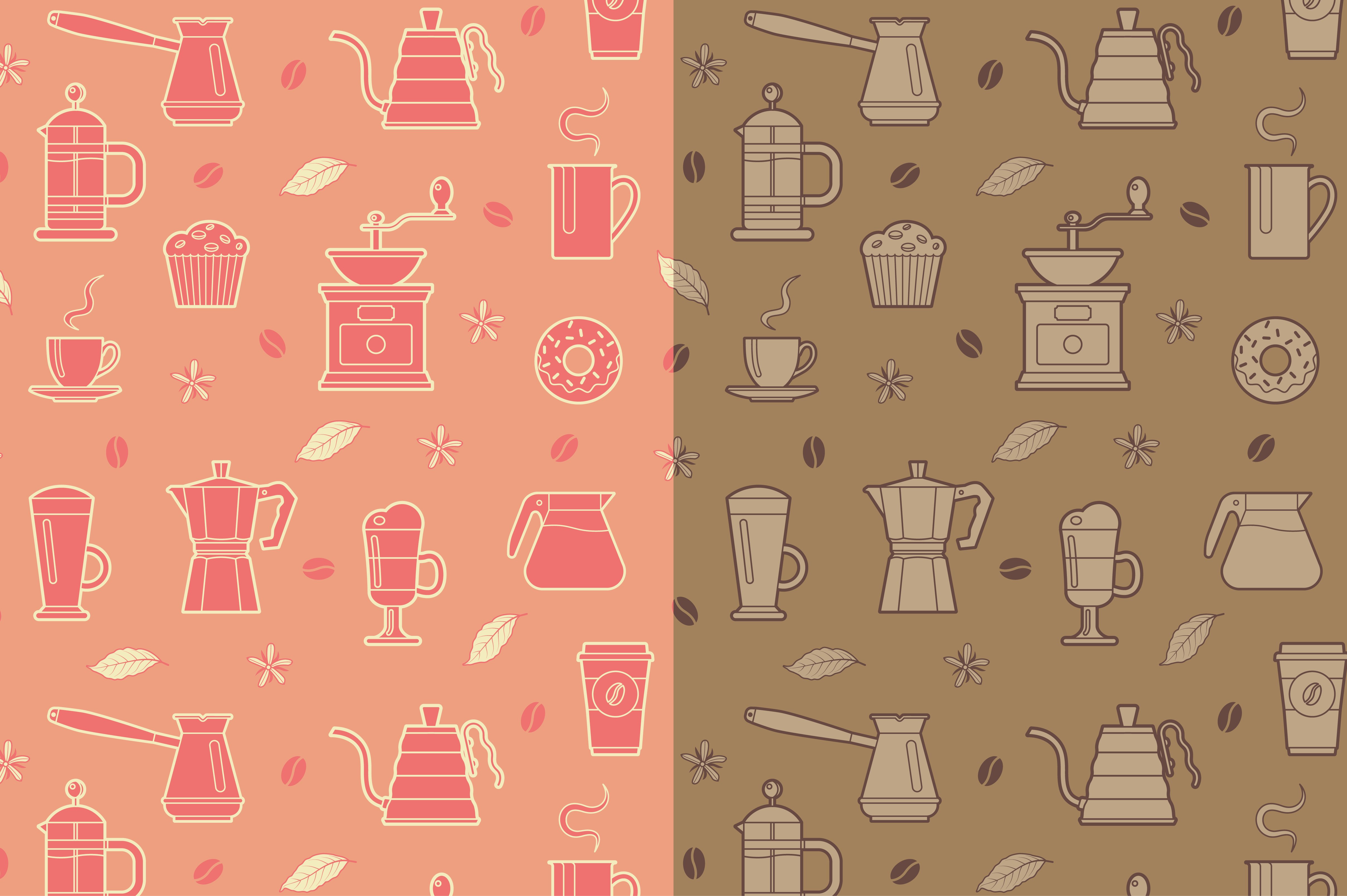 Coffee seamless pattern. cover image.