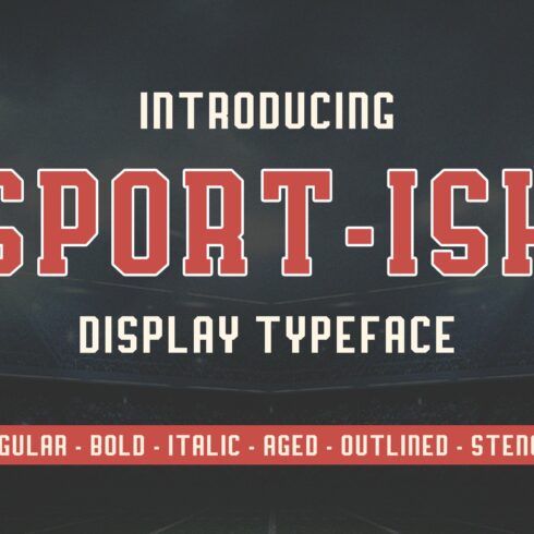 Sport-Ish Display Typeface cover image.