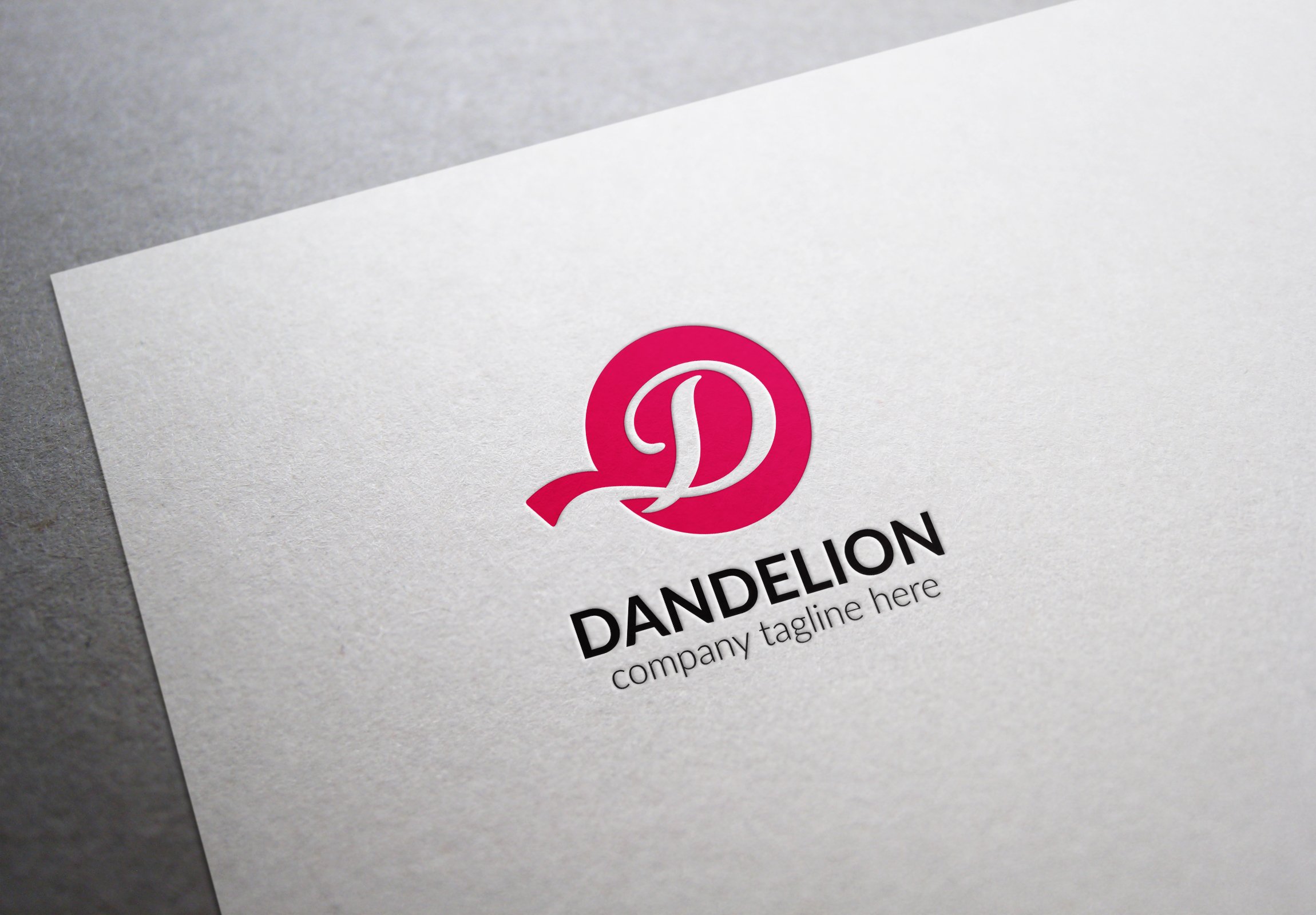 Dandelion Letter D Logo preview image.