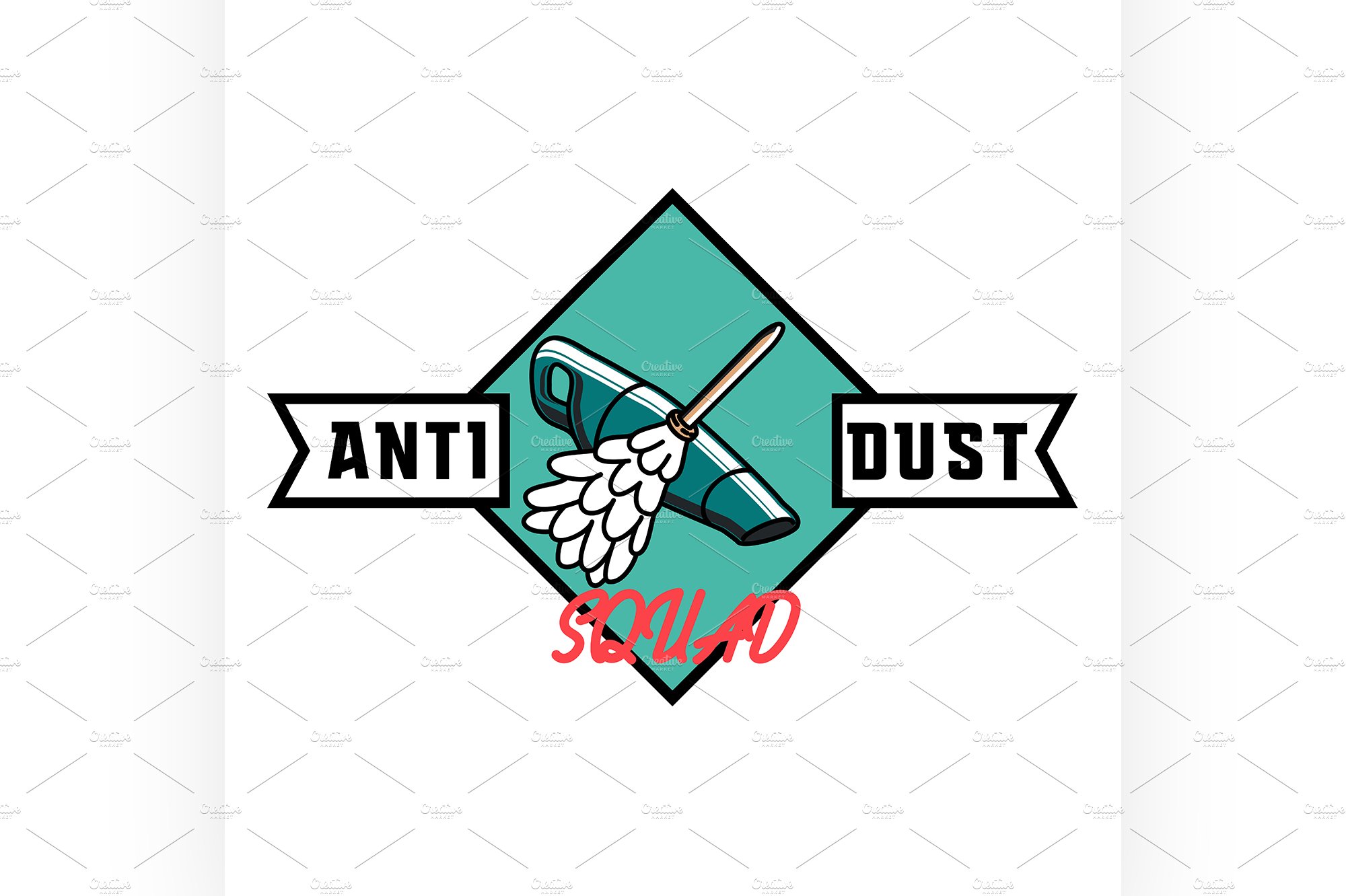 vintage cleaning service emblem cover image.