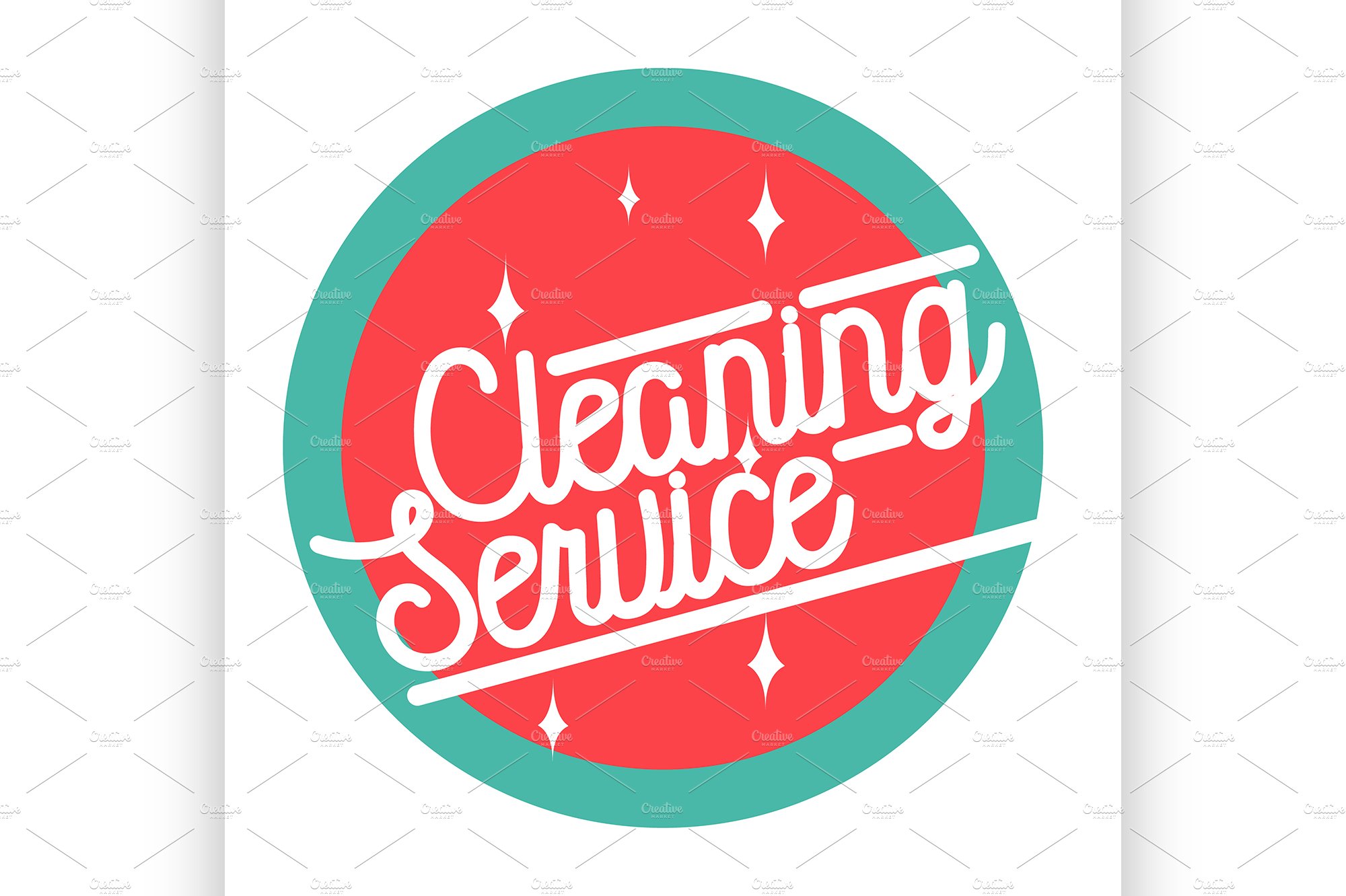 cleaning service emblem cover image.