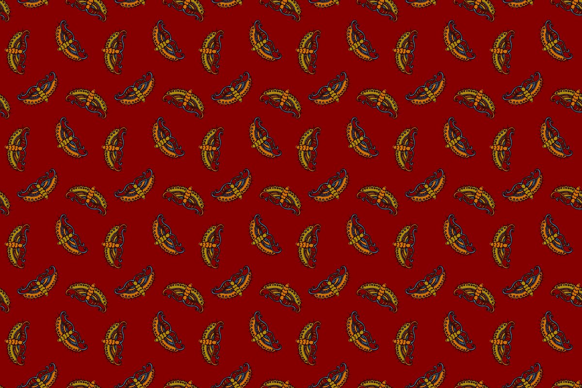 Seamless Chinese Butterflies Pattern preview image.