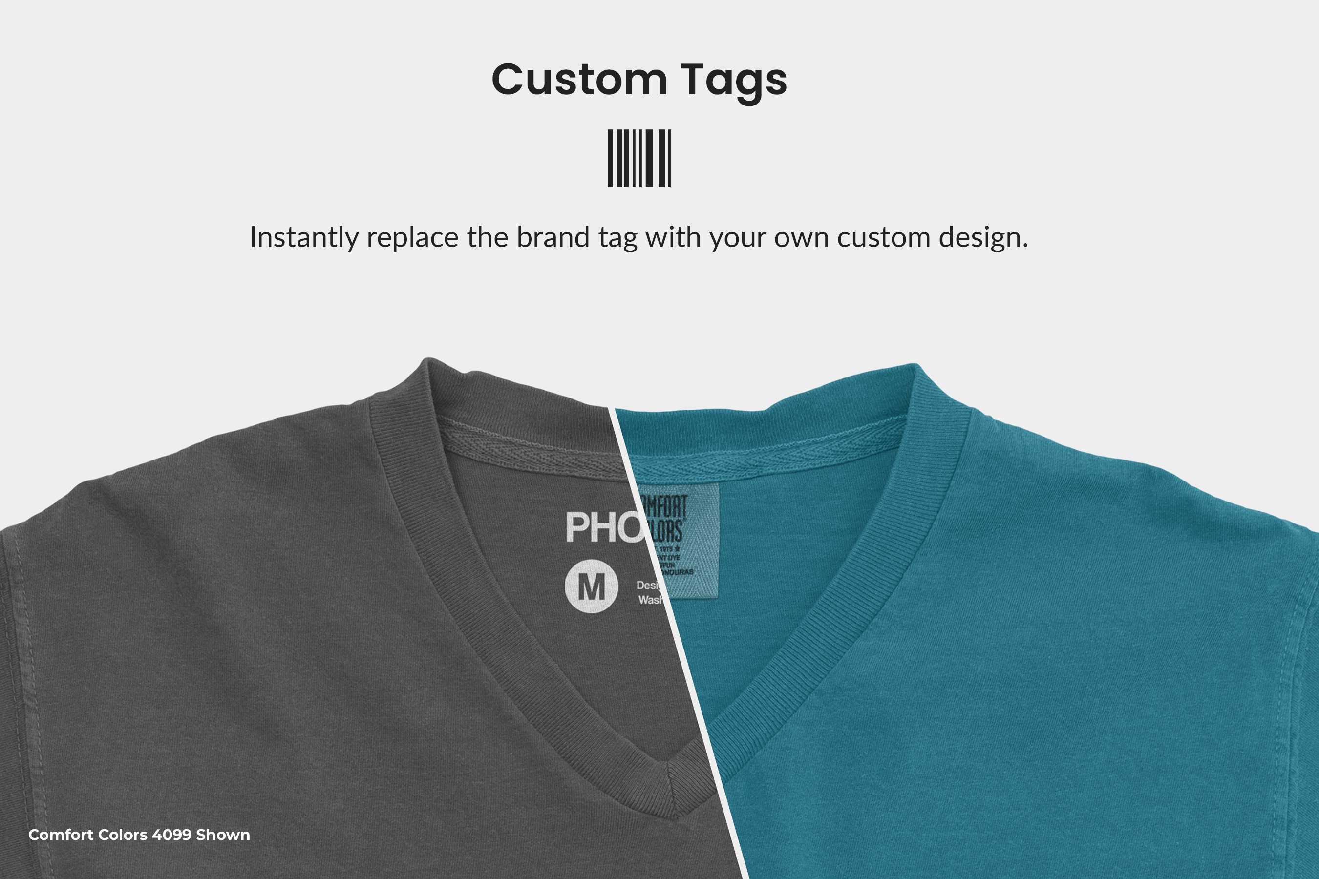 comfort colors 1717 custom tags 896