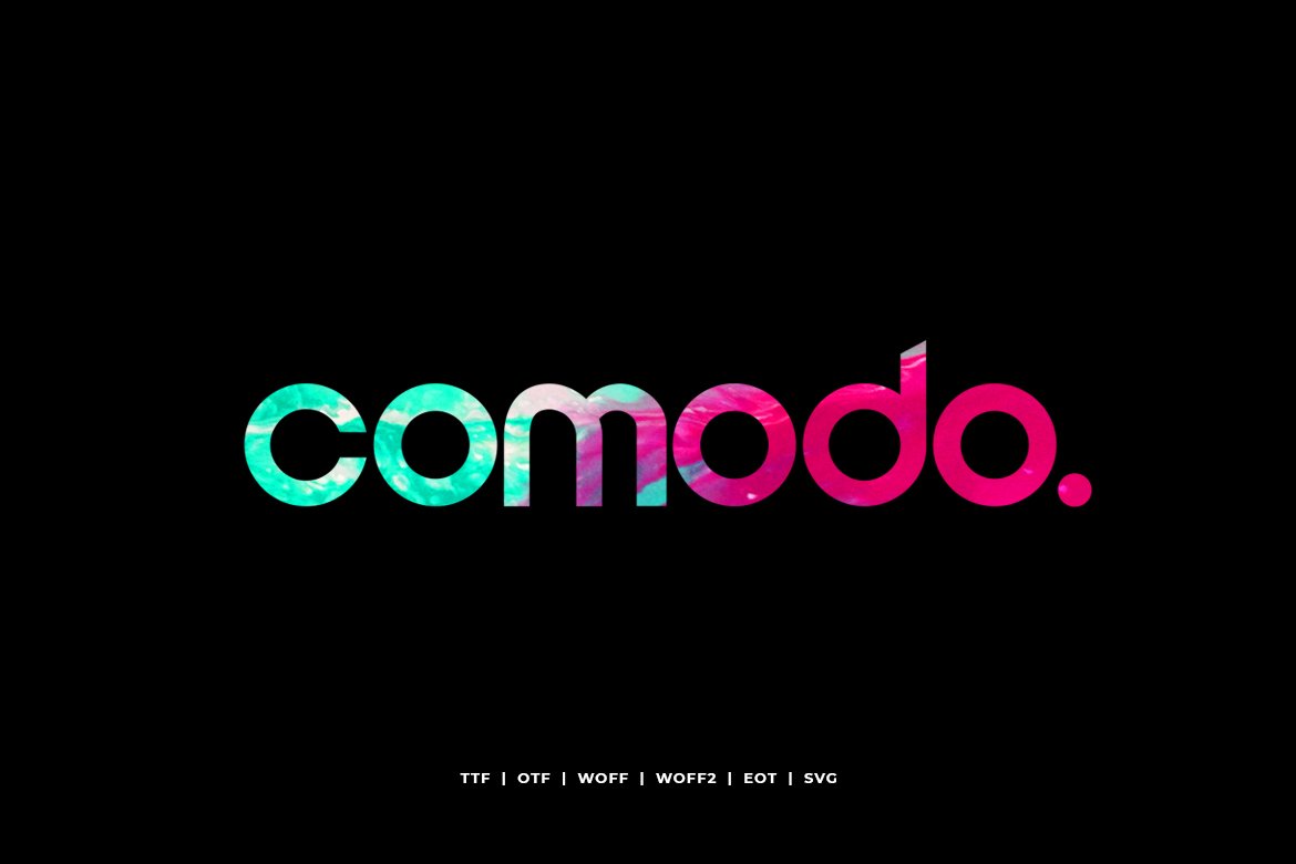 Comodo - Display Typeface cover image.