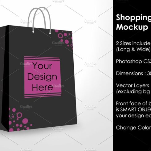 Paper / Shopping bag Mockup cover image.