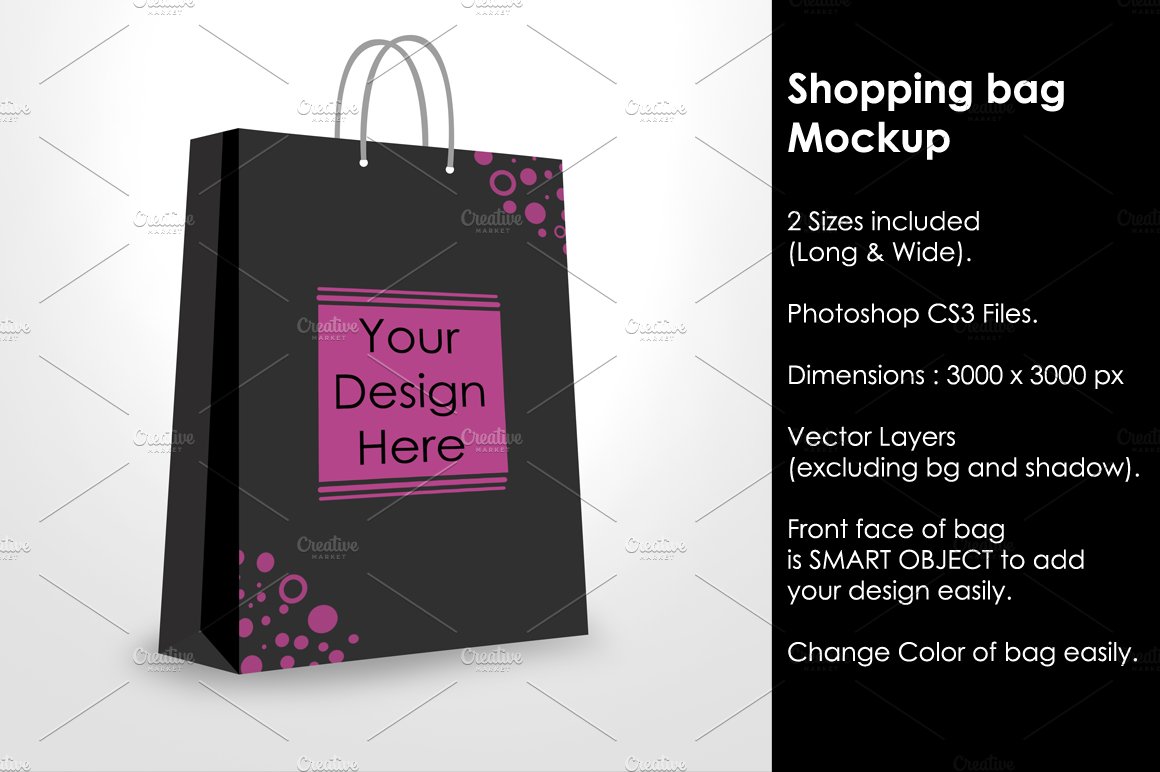 Paper / Shopping bag Mockup cover image.