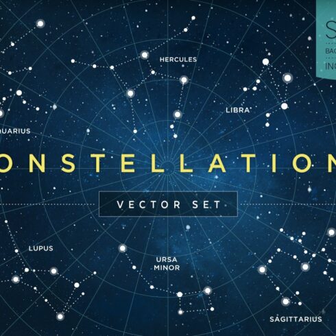 Constellations Vector Set cover image.