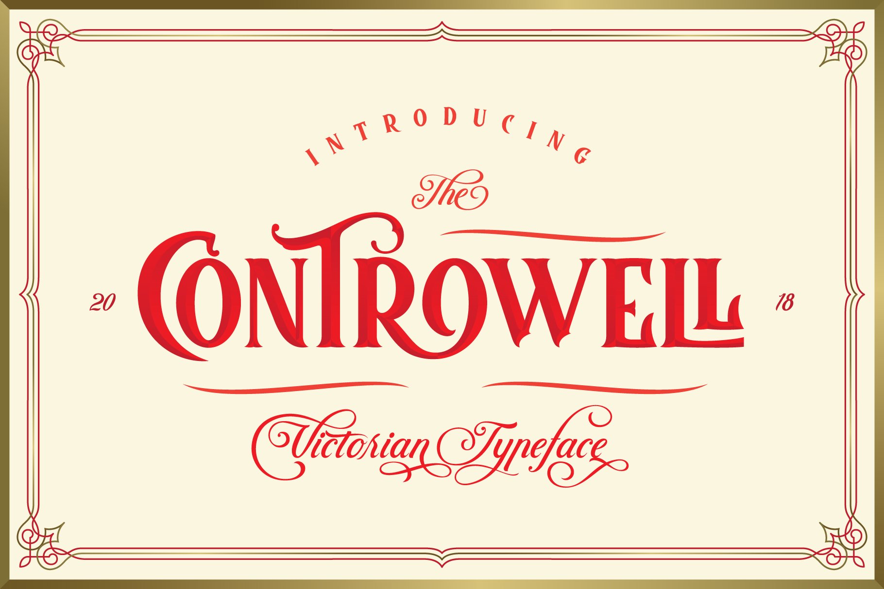Controwell Victorian Typeface 30%! cover image.
