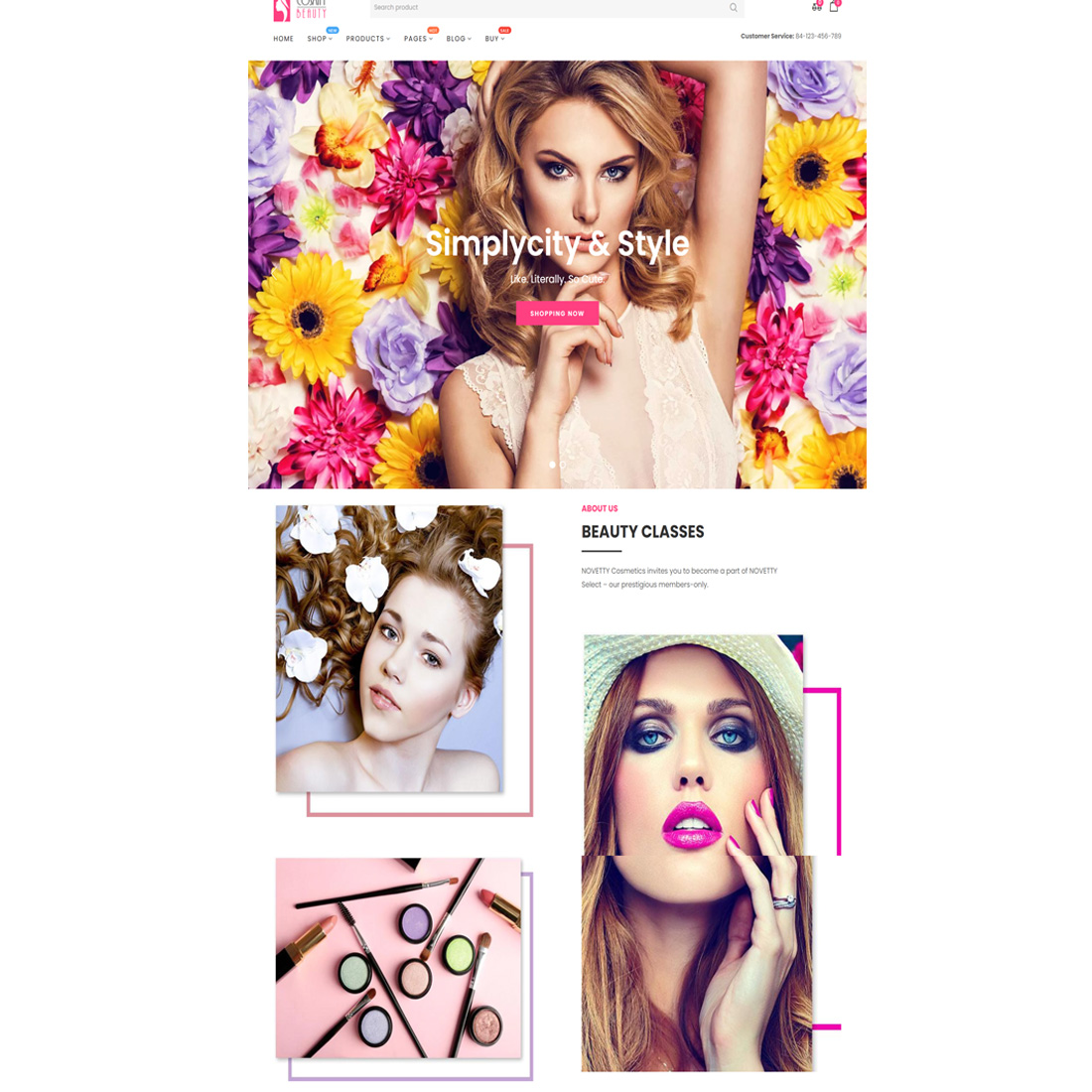 Cosmify - Fashion Cosmetic Shopify Theme preview image.