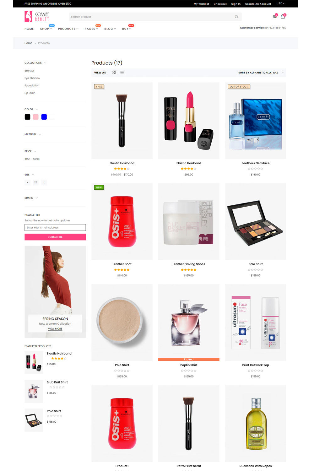 Cosmify - Fashion Cosmetic Shopify Theme pinterest preview image.