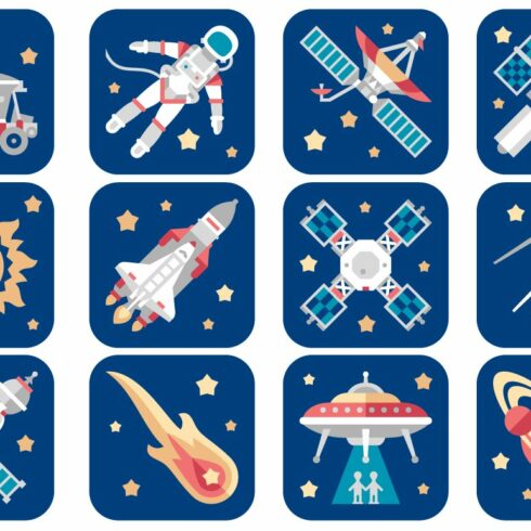Universe and Space icons cover image.