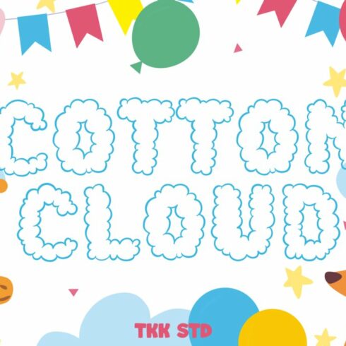 Cotton Cloud - Cute Font cover image.