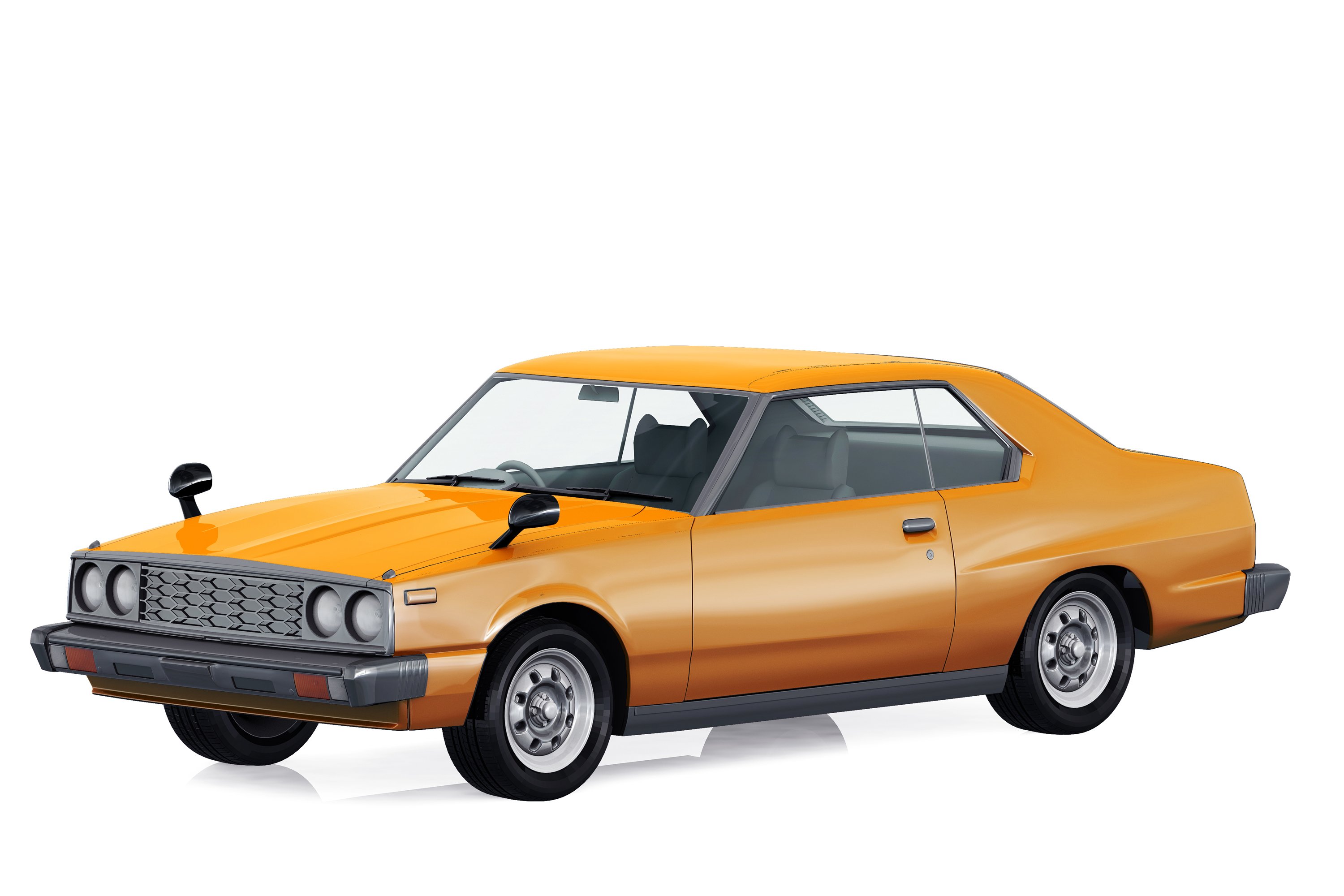 coupe car 1977 mockup 281029 138