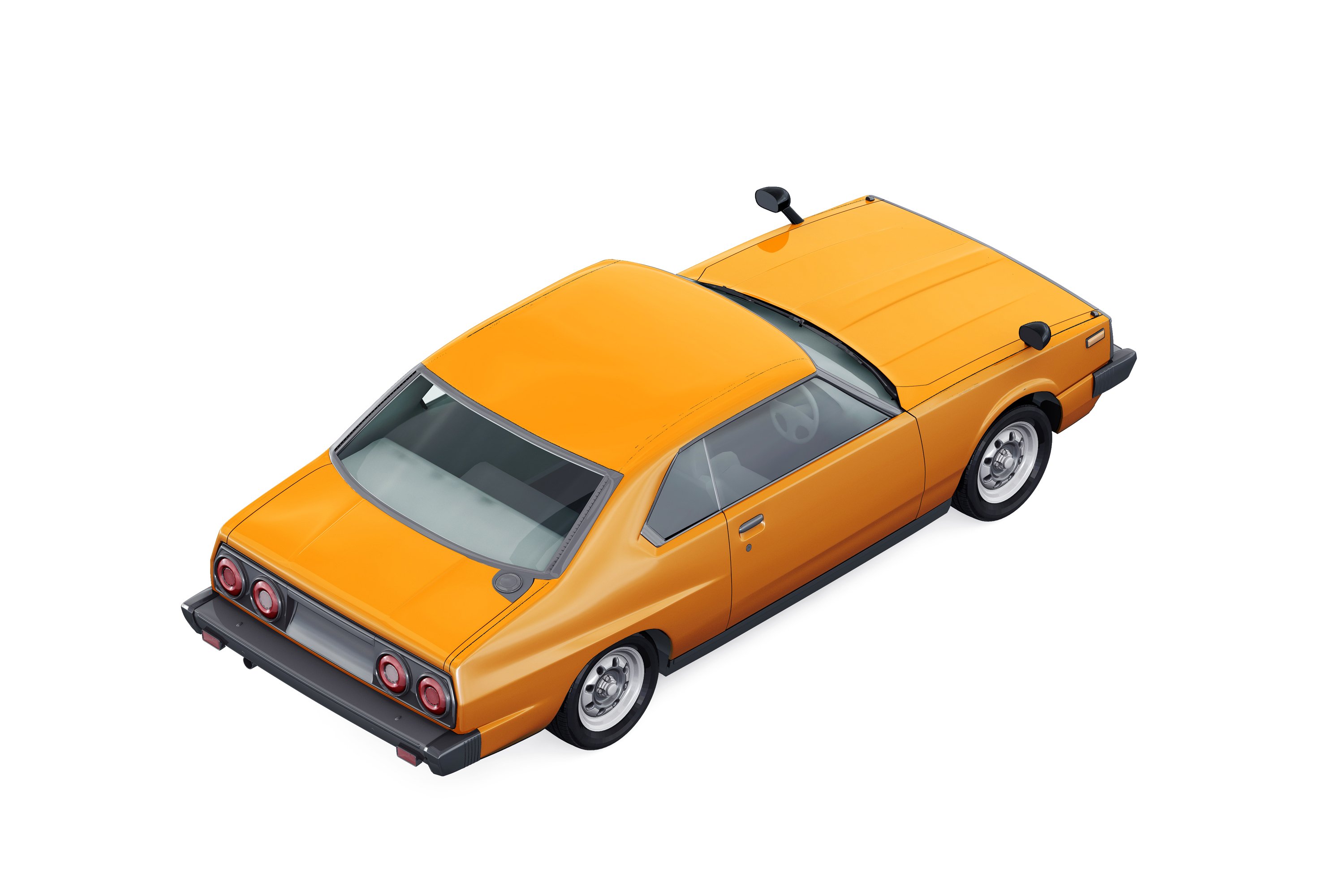 coupe car 1977 mockup 28729 861