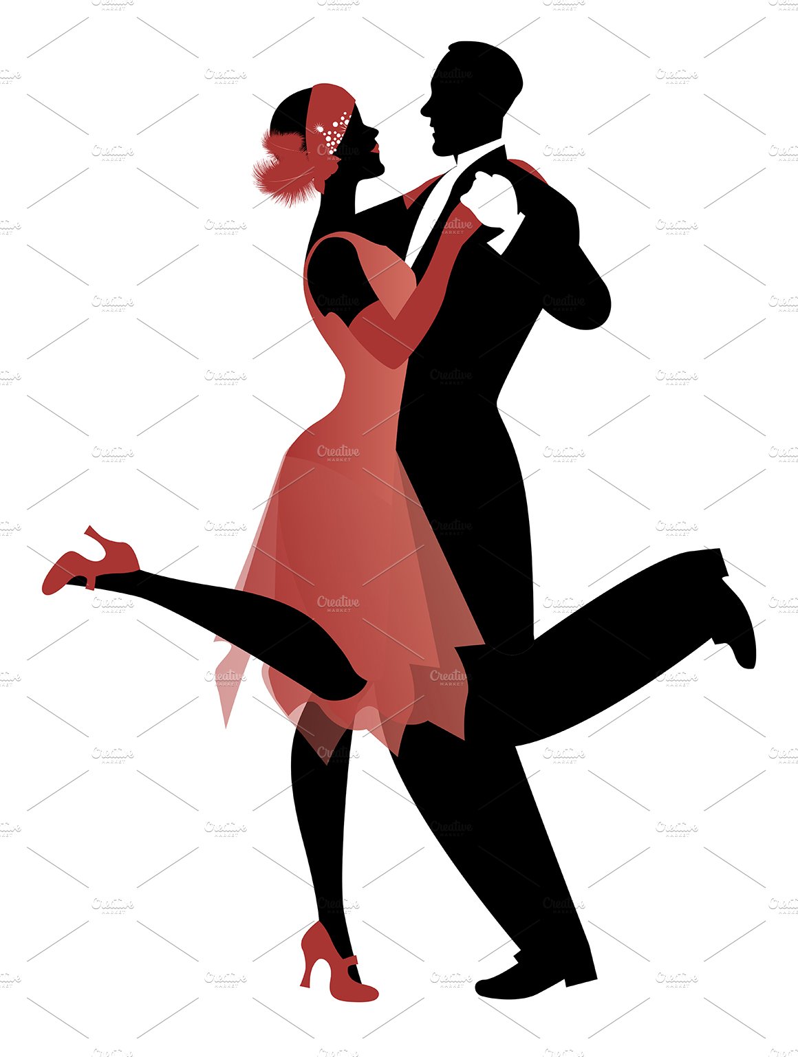Elegant couple dancing Charleston-3 cover image.