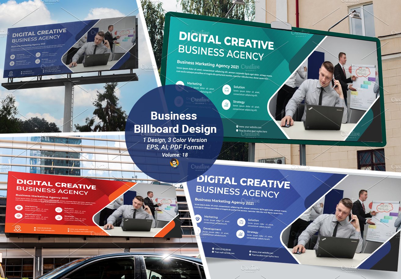 Business Billboard Template cover image.