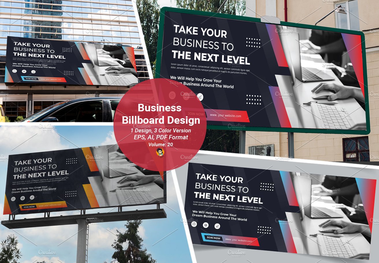 Corporate Business Billboard  Design cover image.