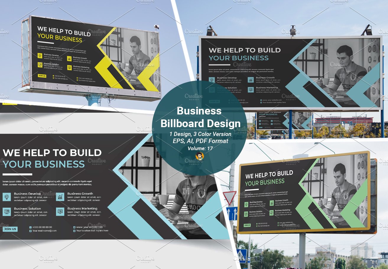 Corporate Business Billboard Design cover image.