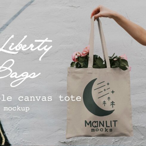 Liberty Bags Canvas Tote Mockup cover image.