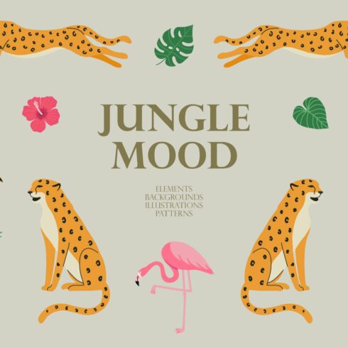 Jungle Mood Clipart cover image.