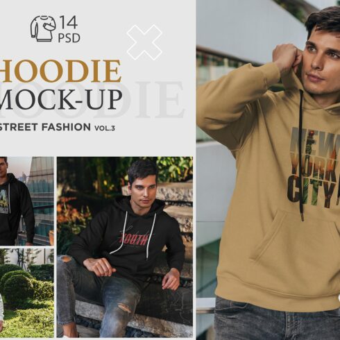 Hoodie Mock-Up Street Fashion vol.3 cover image.