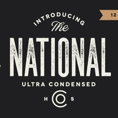The National | Condensed Type Family cover image.