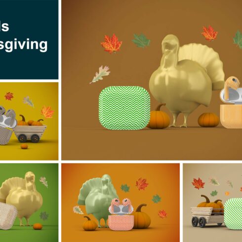 AirPods Thanksgiving Mockup cover image.