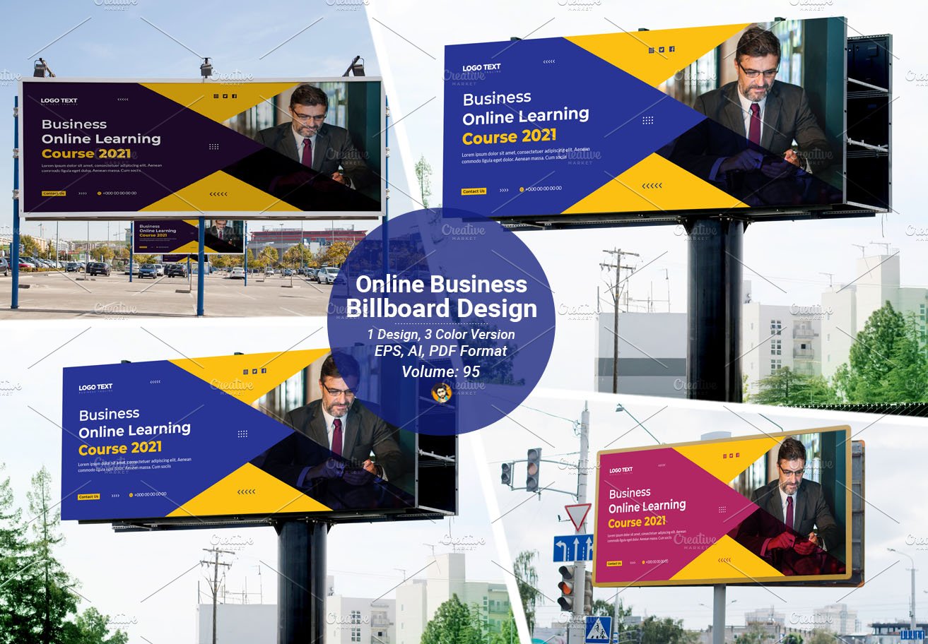 Business Billboard Banner Template cover image.