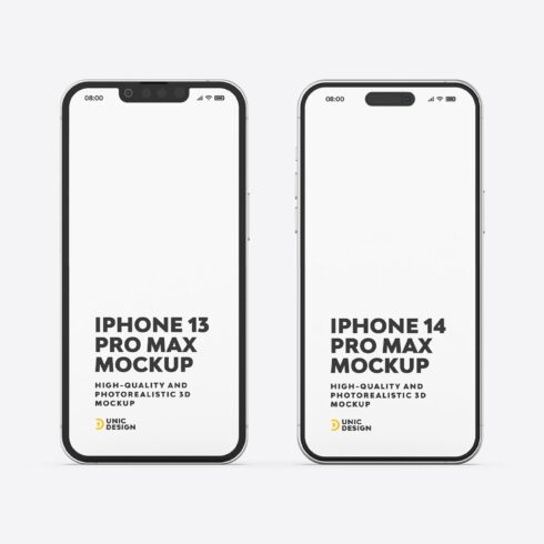 iPhone 13 and iPhone 14 Mockup cover image.