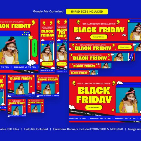 Black Friday Sale Banners Ad cover image.