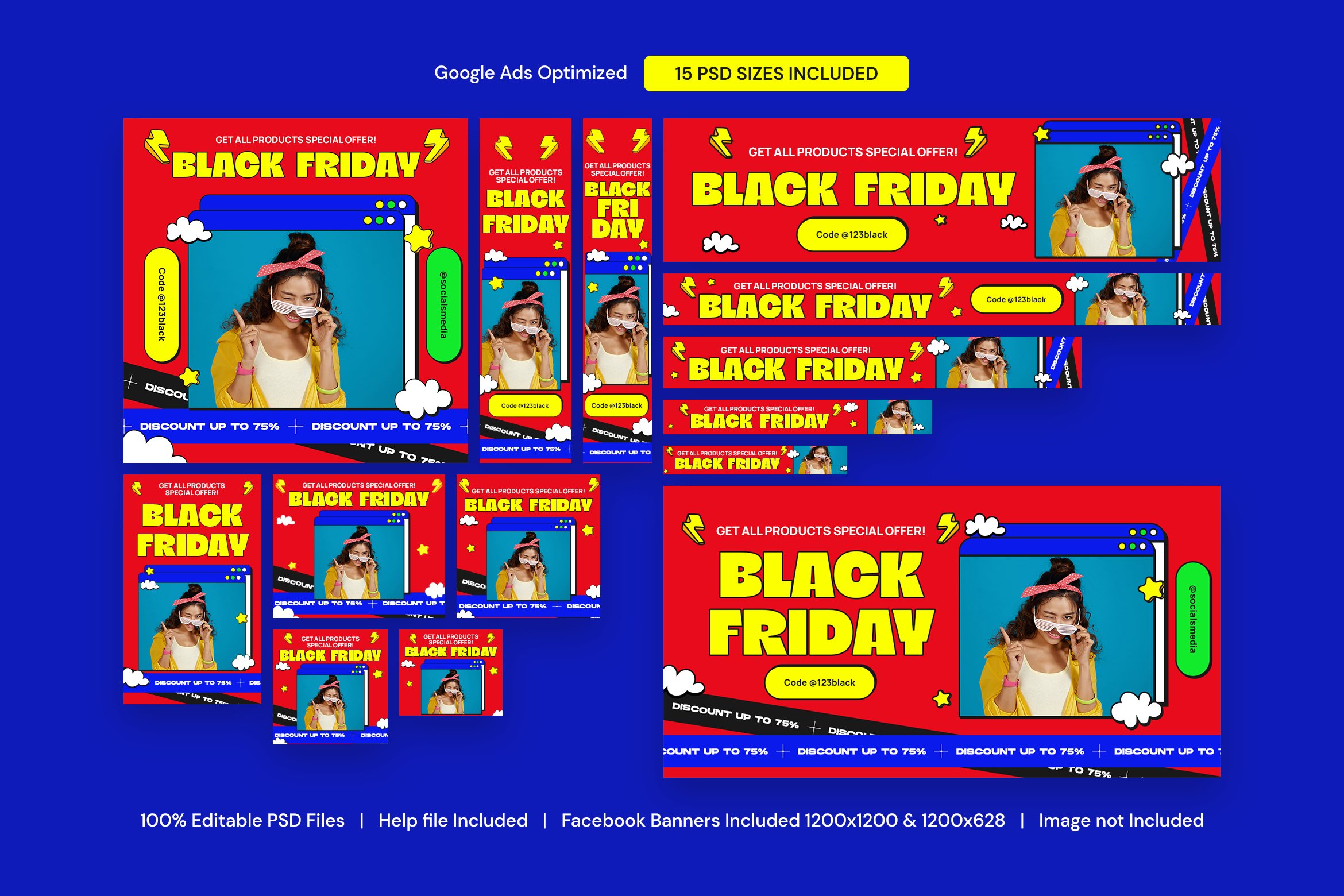 Black Friday Sale Banners Ad cover image.