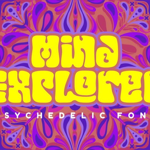 Mind Explorer - Psychedelic Font cover image.