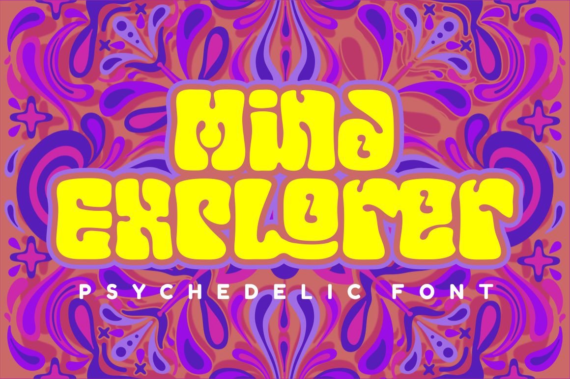 Mind Explorer - Psychedelic Font cover image.
