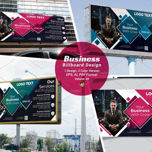 Corporate Billboard Template cover image.