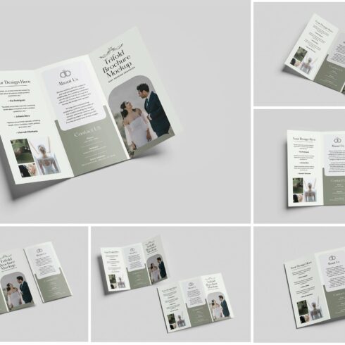 Trifold Brochure Mockup cover image.